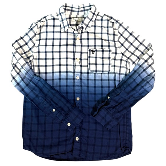 abercrombie kids Other - Abercrombie Kids Blue and White Casual Button Down Shirt